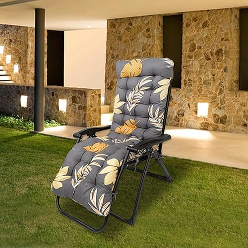Miniatura 26 de iMounTEK Cojín suave para silla de salón de 67 pulgadas, cojín de banco largo para muebles de exterior, sillón reclinable de gravedad cero