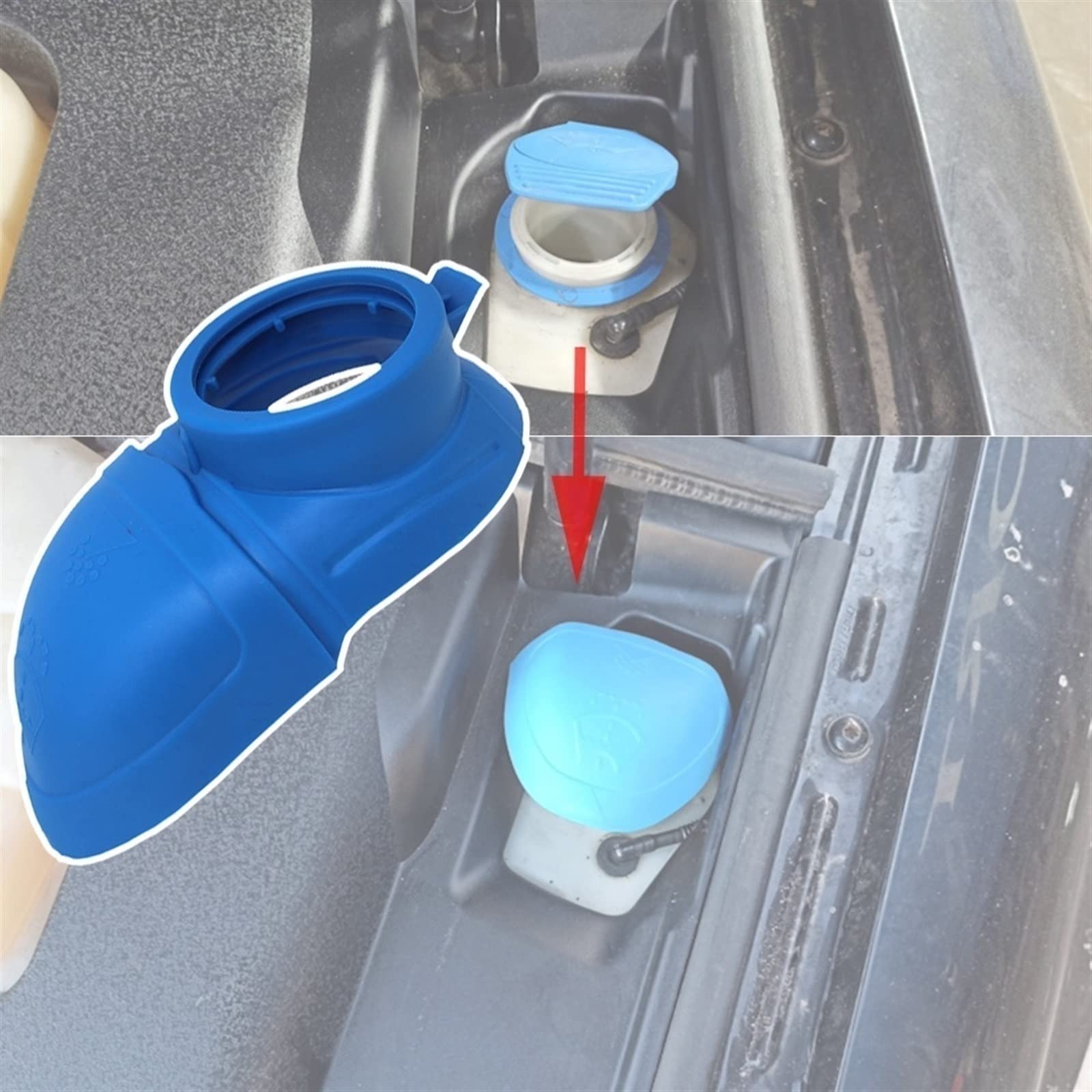 Tapa De Depósito De Líquido Limpiaparabrisas para Passat 1997 1998 1999 2000 2001 2002 2003 6V0955485 000096706 Tapa Tanque Agua