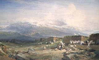 ARTSLSBS Famous Picture Artwork Print Painting the Roman Campagna by William Leighton Leitch Graffiti Painting for Home Decor 60x90cm