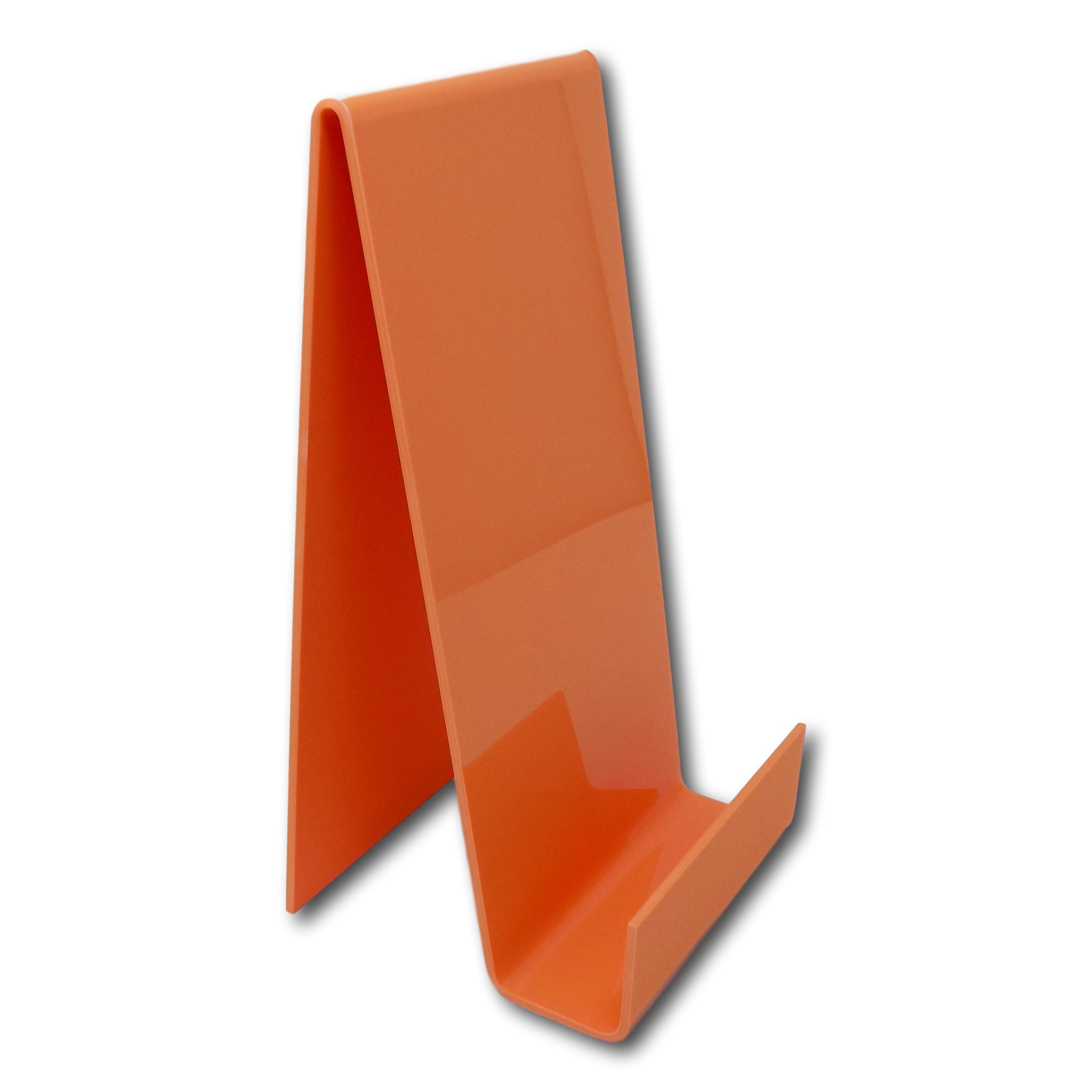 EPOSGEAR XL Extra Large Plastic Acrylic Perspex Book Plate Retail Display Stand Holder - Perfect for Schools, Nurseries, Libraries etc (Orange Fizz)