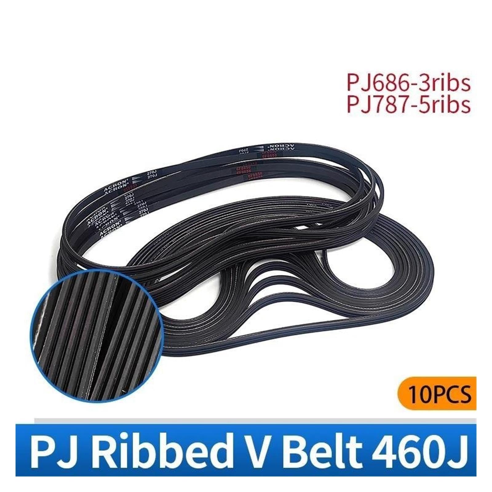 Gumowy pasek wieloklinowy 3PJ686 5PJ787 Wielorowkowa przekładnia szlifierki taśmowej catholic(5ribs-J310(787mm))