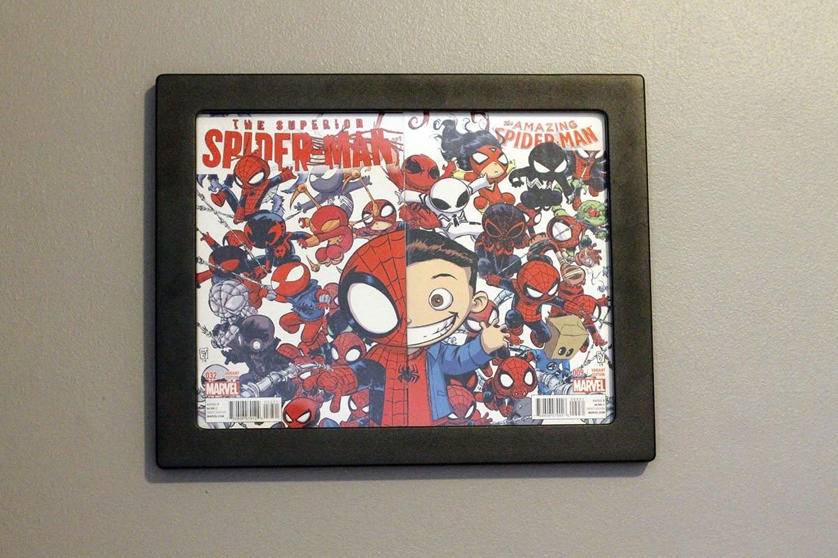 TheCollectorsResource 2Book Connecting Cover Comic Book POD Display Frame Wood Frame Brand