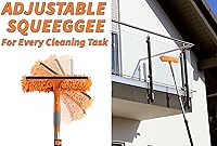 Vista 7 de Kit de lavado de ventanas de 5 a 12 pies y ventilador de techo flexible con poste de extensión (alcance de más de 20 pies), herramienta de limpieza