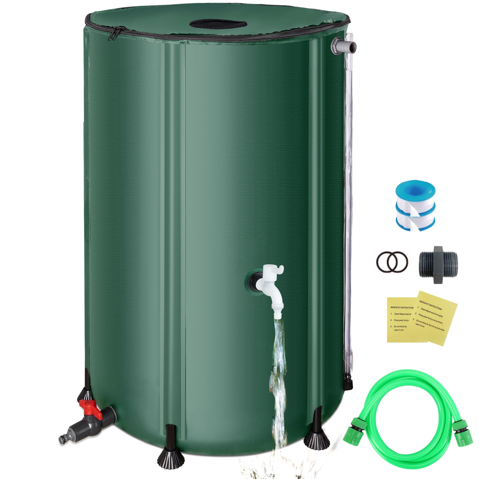 SKM 100-Gallon Collapsible Rain Barrel