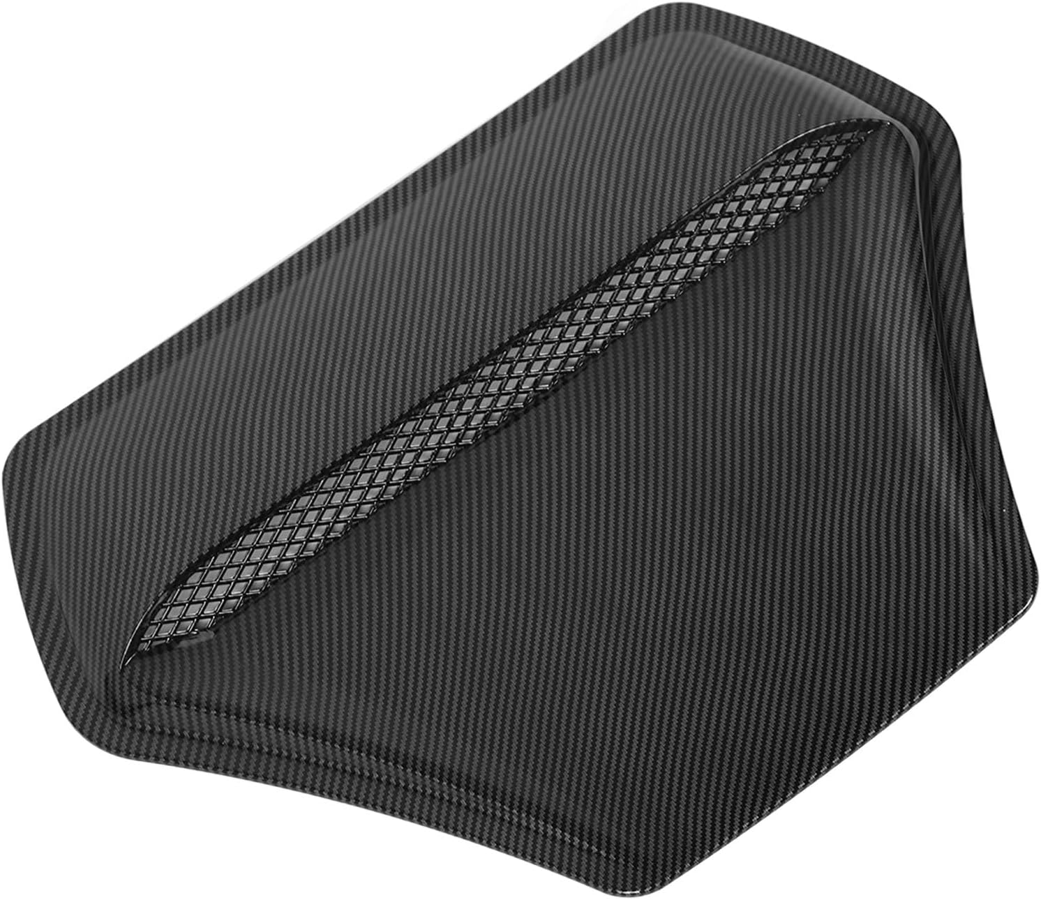 Heat Resistant Glossy Black Car Hood Air Vent Cover for Lancer EVO 10 (Carbon Fiber)
