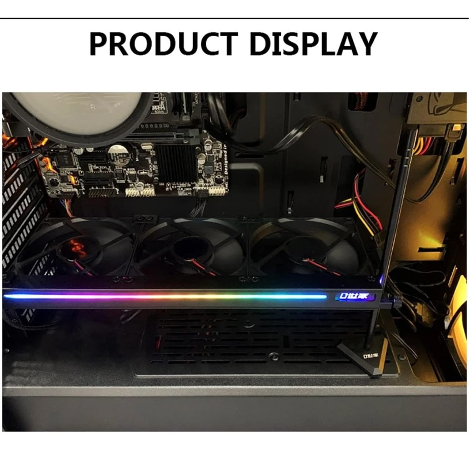 VC-C270H Graphics Card Cooler Three 9CM Fans Heatsink Aura Motherboard ARGB Light Effect Strip Graphics Cooling