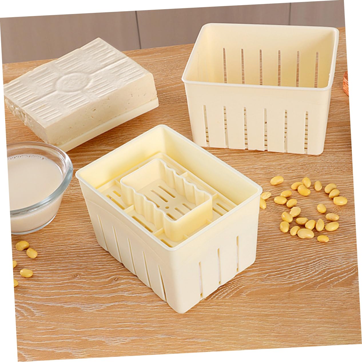Garneck 1set Tofu Maker Tofu for Homemade Soybean Curd Sturdy Lightweight Kitchen Tool for Easy to and Use