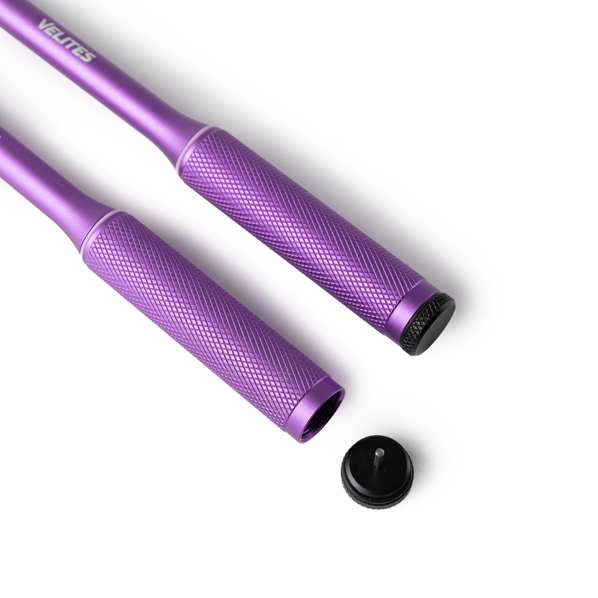 Velites Fire 2.0 Corde à sauter ultralégère en aluminium | Pour le cross training, le HIIT, la boxe et le double saut | Poignée antidérapante avec roulements | Sac et application inclus
