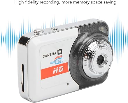 Micro , Small Toy Camera with Keychains, Video Taking Pictures, Exquisite Personality Fashion Thumb Camera, Best Kids (Silver Gray)