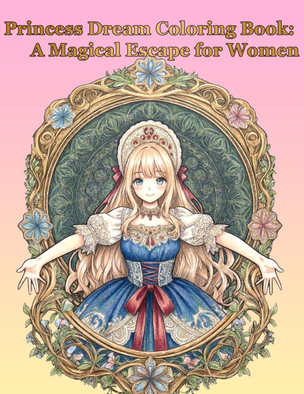 Princess Dream Coloring Book: A Magical Escape for Women: Lose yourself in a beautiful, dreamy world