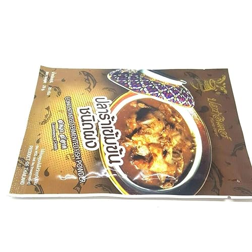 Miniatura 8 de Pla-ra Best Thai Food Cuisine Ingrediente Concentrado Fermentado Pescado en Polvo Salsa en Polvo (0.71 oz. x 3 Paquetes)