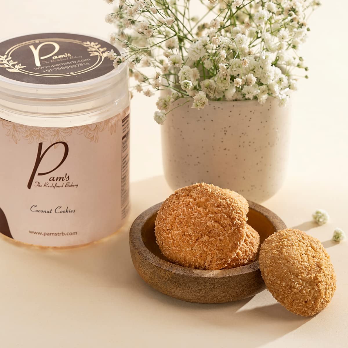Pam's The Redefined Bakery Delicious and Nutritious Coconut Cookies