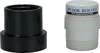 Studor 20349 Redi-Vent Air Admittance Valve with ABS Adapter, 1-1/2- or 2-Inch Connection