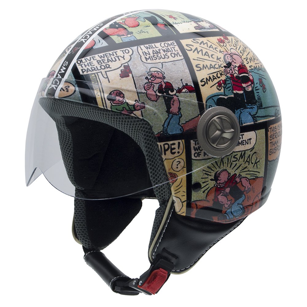 NZI Zeta Smack by Popeye Casco de Moto, Ilustración Popeye, XXS