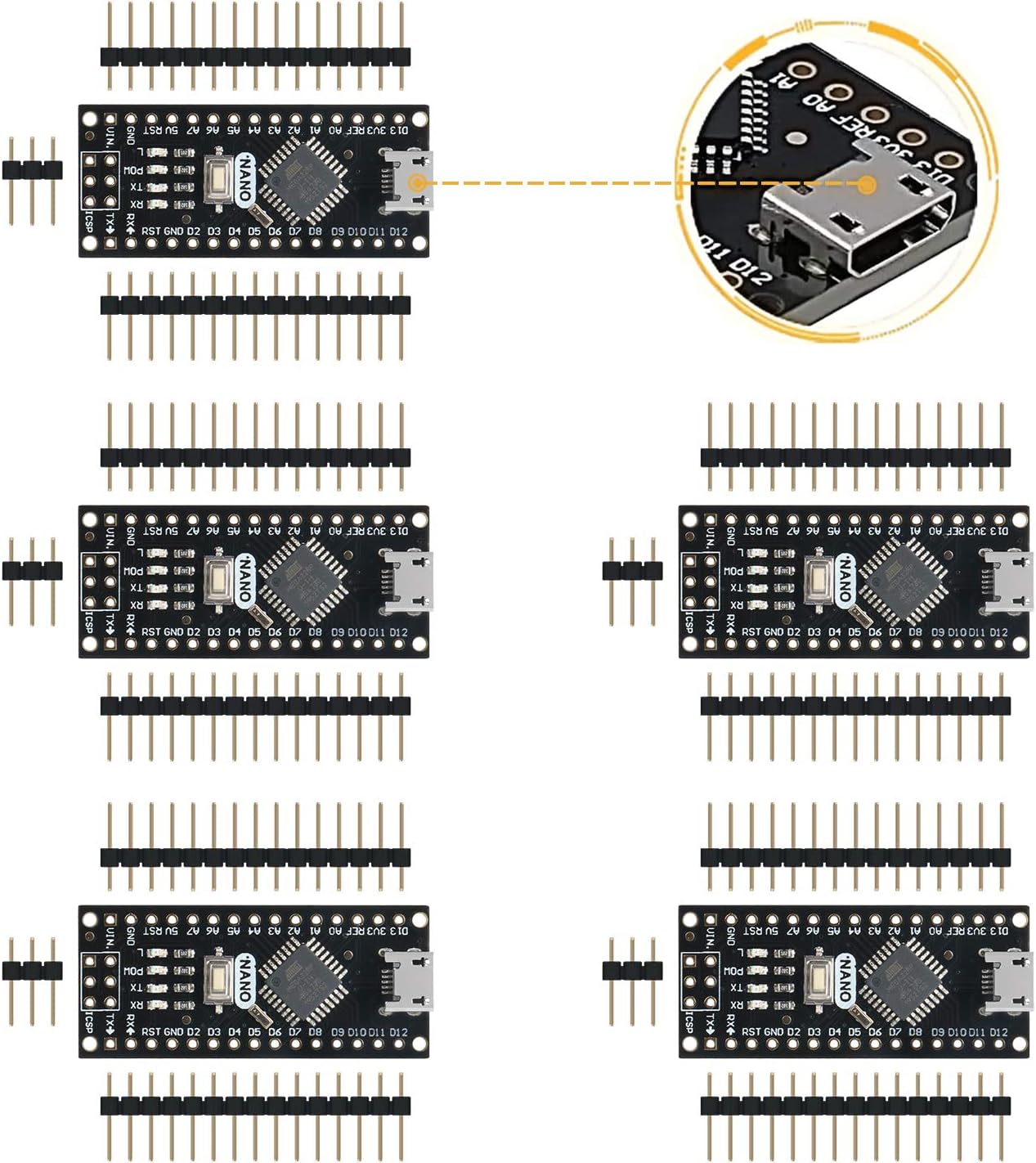 Arduino Nano V3.0 Micro-Controller Board(no solder))