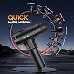 AERLANG Massage Gun with Heat,Percussion Massage Gun, Upgrade Muscle Handheld Deep Tissue Massager - Adjustable Heads for Muscle Groups 20 Speed Option,Mothers Day Gift for Mom Dad Men Women