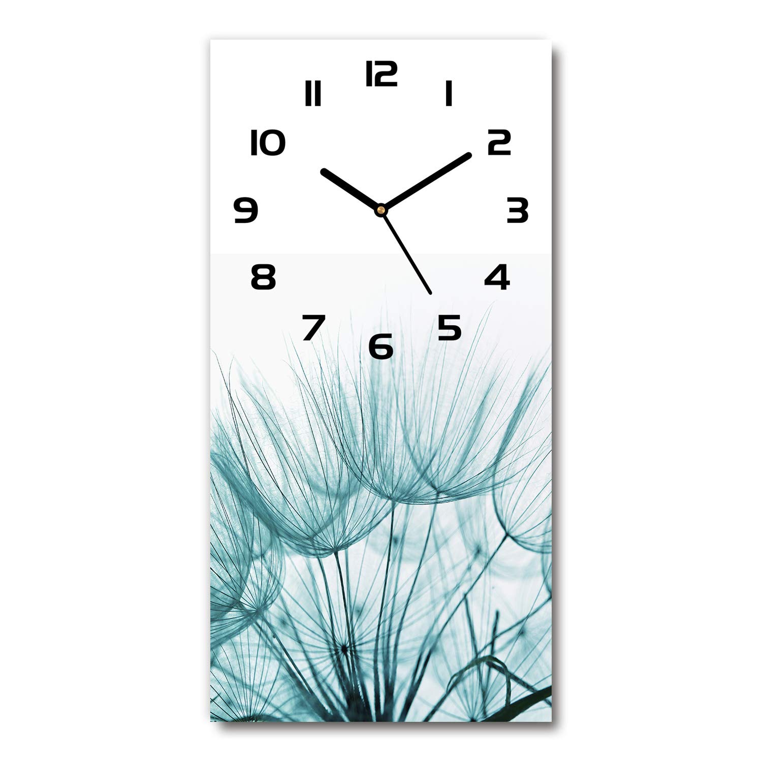 Horloge en verre salon design Tulup 30x60cm pour créer une ambiance zen et lumineuse