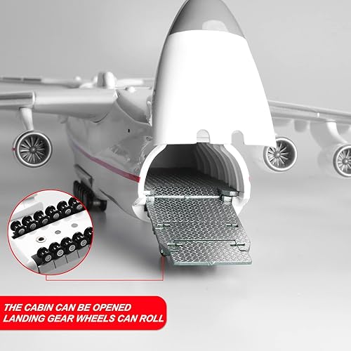 Miniatura 2 de ARCADORA Escala 1200 An-225 ANTONOV que lleva con espacialeshuttle BURAN Resina Aviones Modelo Diecast para Colección