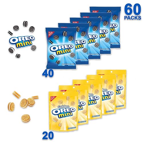 Miniatura 2 de CHOISE Paquete variado  OREO Mini Mix Original  Golden Sandwich paquetes de aperitivos paquete de 60