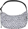 Ela Mo Crossbody Moon Bag [6L Volume] - Sustainable Crescent Moon Bag for Women Made of Recycled PET - Lightweight Shoulder Bag for Everyday Use Travel & Leisure - Semicircular Cross Bag Shoulder Bag (Leo)