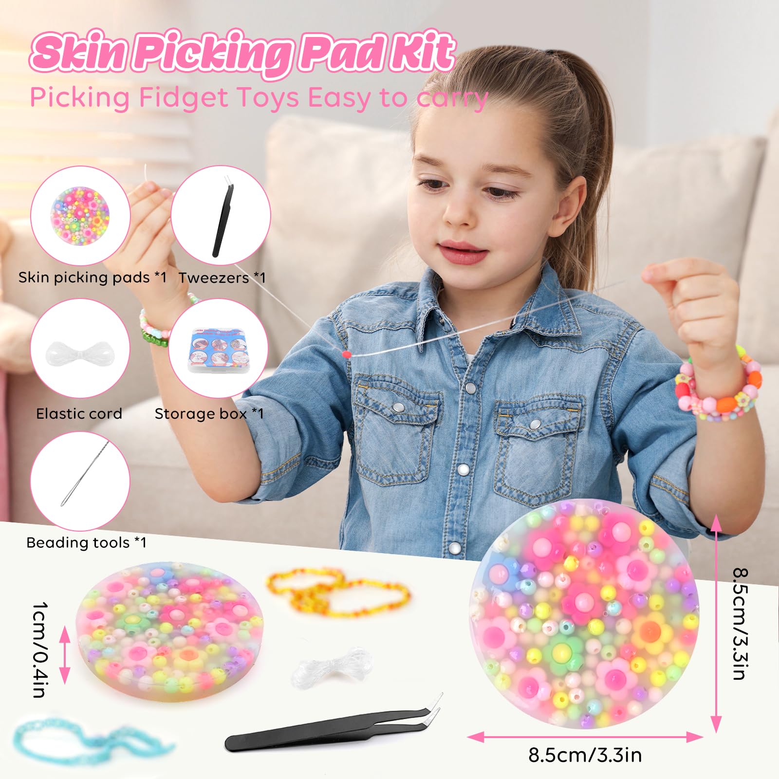 NACHLYNN 1 Pcs Picking Pad Picky Pads Kit Skin Picking Fidget Toys for Skin Scratching Stress and Anxiety for Adults and Kids (Candy Colors) - Image 2