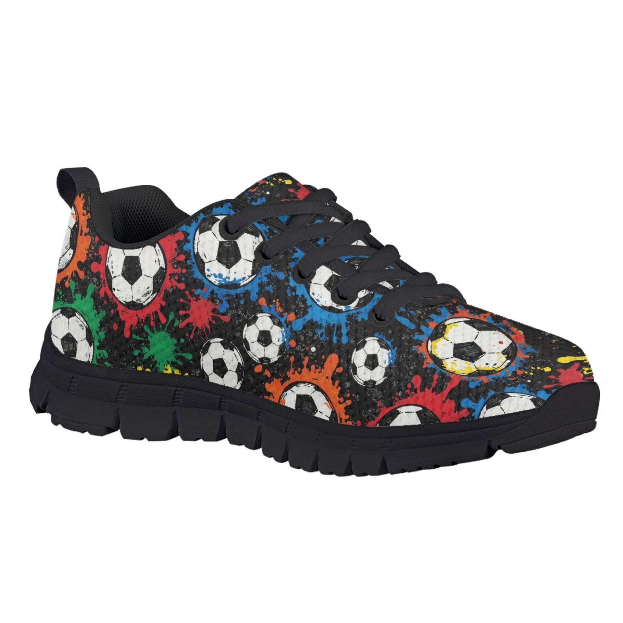 Dellukee Boys Girls Running Shoes Fashion Sneakers Kids Breathable Lightweight Non Slip Athletic Tennis Walking Shoes