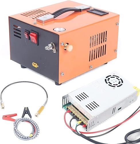 TFCFL Bomba de compresor de aire PCP compresor de aire de alta presión de 4500 PSI compresor de aire portátil con transformador 30 Mpa 12 V