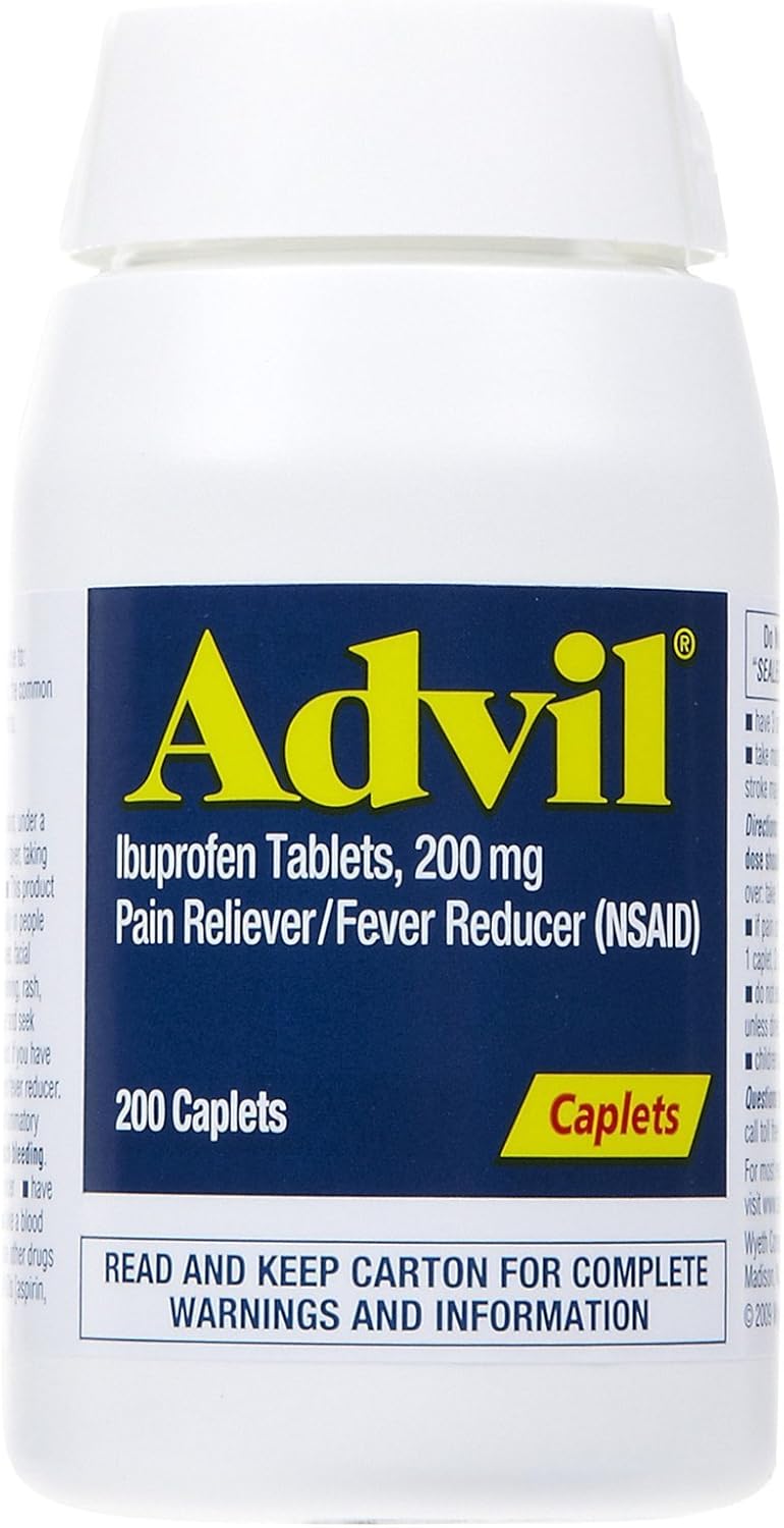 Advil Ibuprofen Tablets, 200 Count : Health & Household