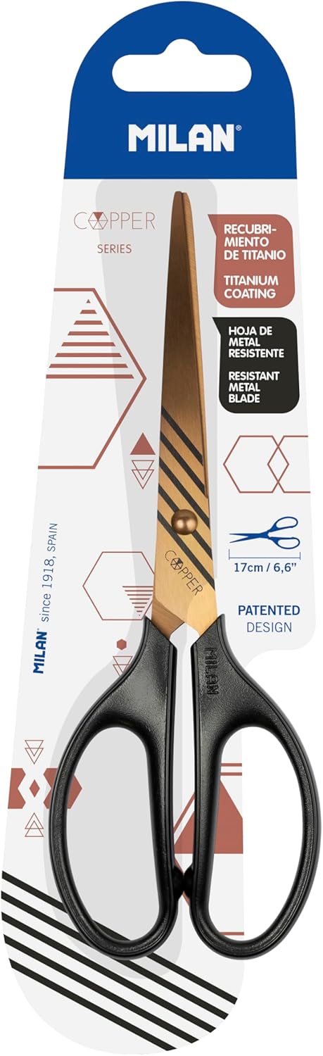 BLISTER CISEAUX SCOLAIRES COPPER NOIR