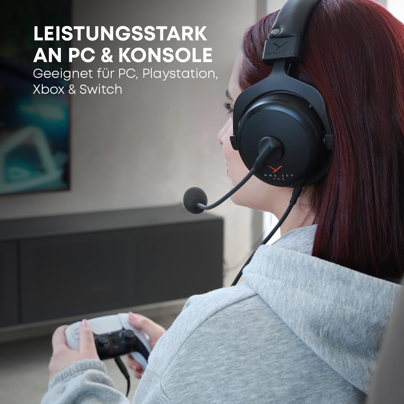 beyerdynamic MMX 300 PRO Gaming-Headset mit STELLAR.45-Treiber und Kondensatormikrofon, kabelgebundenes Gaming-Headset