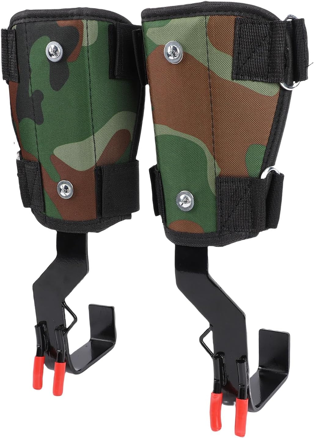 Tree Climbing Spikes Set, Carbon Steel Dual Teeth Spurs with Non Slip Safety Belt for Tree Trimming and Outdoor Exploration