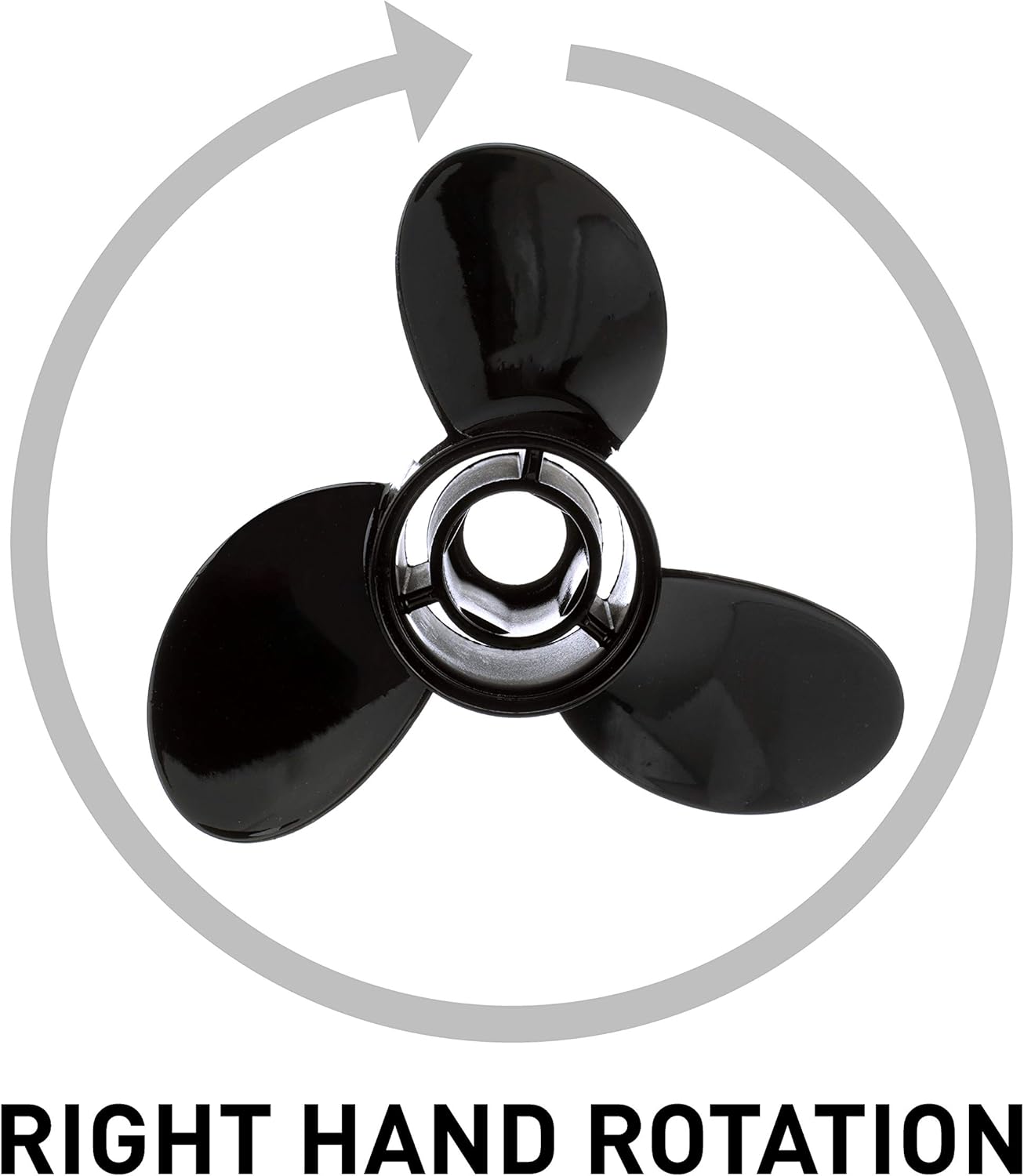 Quicksilver Black Diamond 3-Blade Aluminum Propeller - For Mercury and MerCruiser Engines : Everything Else