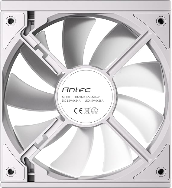 Antec C120 ARGB White, 3x120mm PWM Fan, Daisy-Chain Kablo, ASUS Aura Sync Uyumlu, 12V, 1.32W, Beyaz Kasa Fanı 3'lü Paket