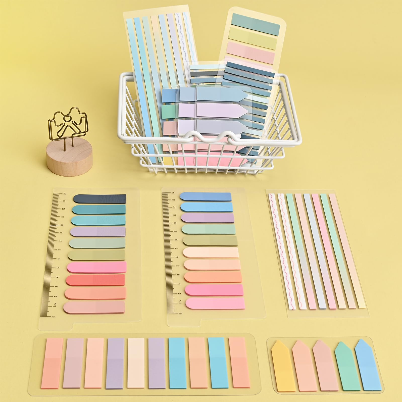 Snapklik.com : 1620Pcs Transparent Sticky Notes, Translucent Index Page ...