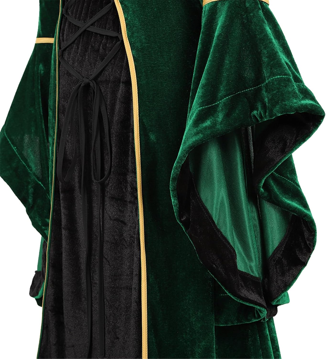 Parlsdy Renaissance Costume Women Velvet Irish Dress Medieval Witch Costumes Victorian Faire Costumes - Image 5