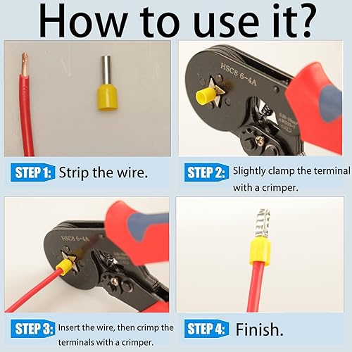 Miniatura 4 de Kit de terminales de virolas de alambre 900pcs