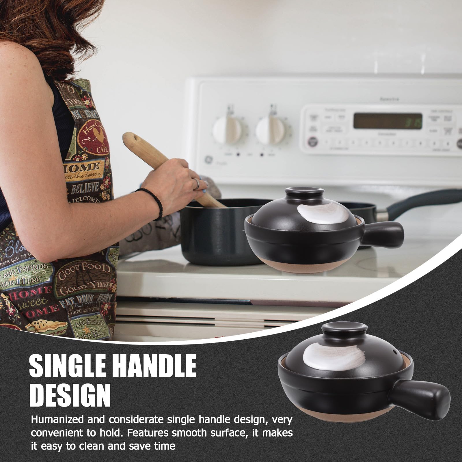 Casseruola Tradizionale Piccola in Ceramica Manico Singolo