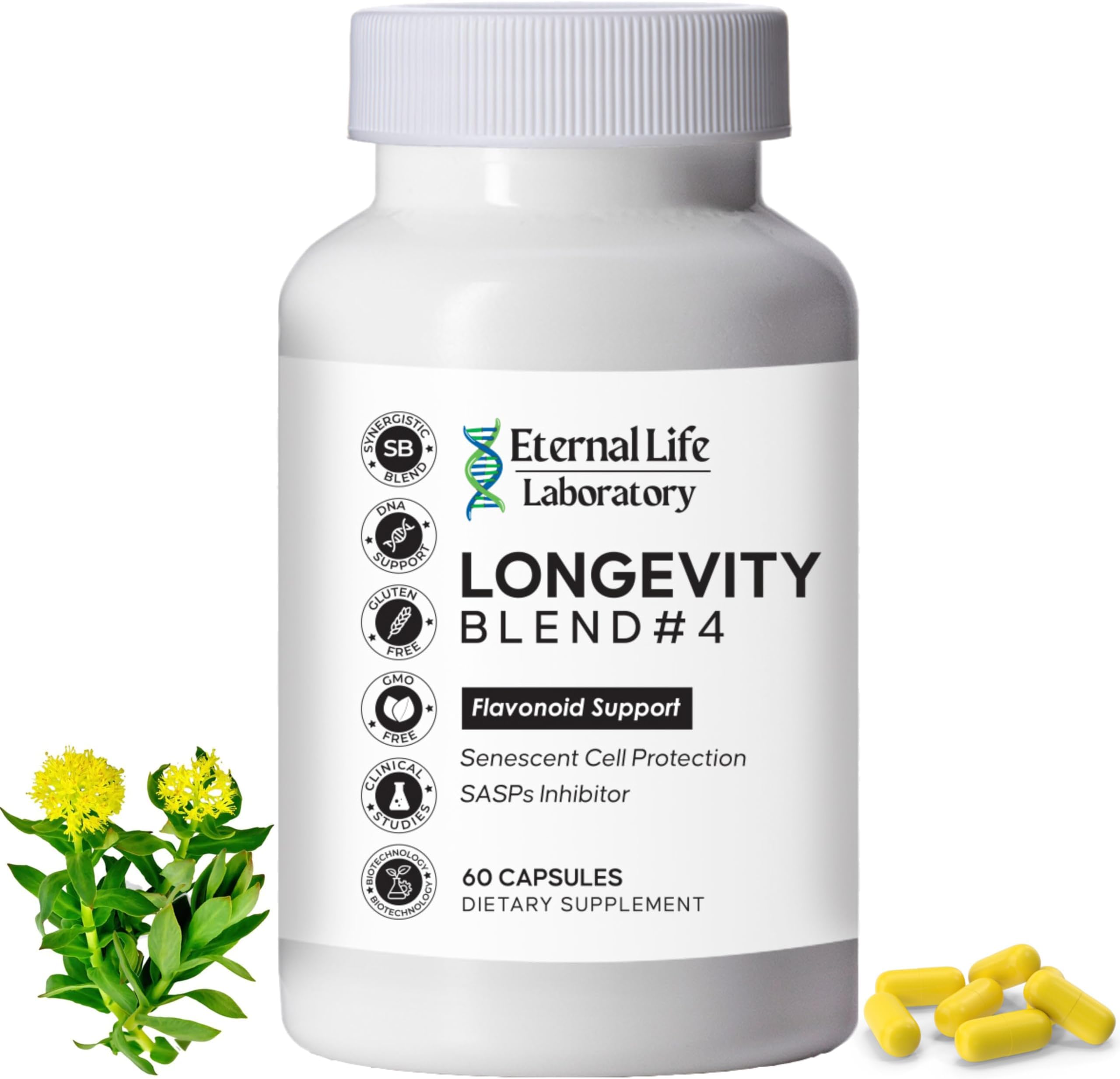 Amazon.com: Eternal Life Laboratory Quercitin, Rhodiola Rosea, Luteolin ...