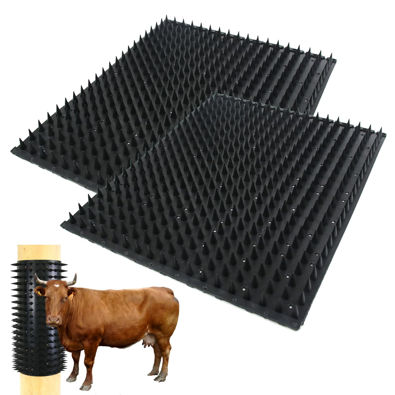 Upgrade Equine and Bovine Massage Brush Kit - 2 PCS Soft Touch Scratcher, Scratching Post for Itch Relief-image-12