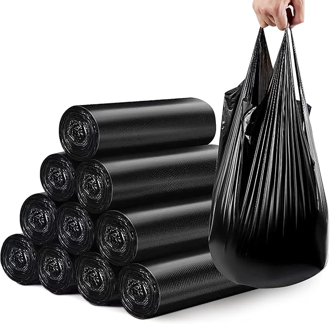 Small Trash Bags, Strong Black Garbage Bags, Unscented