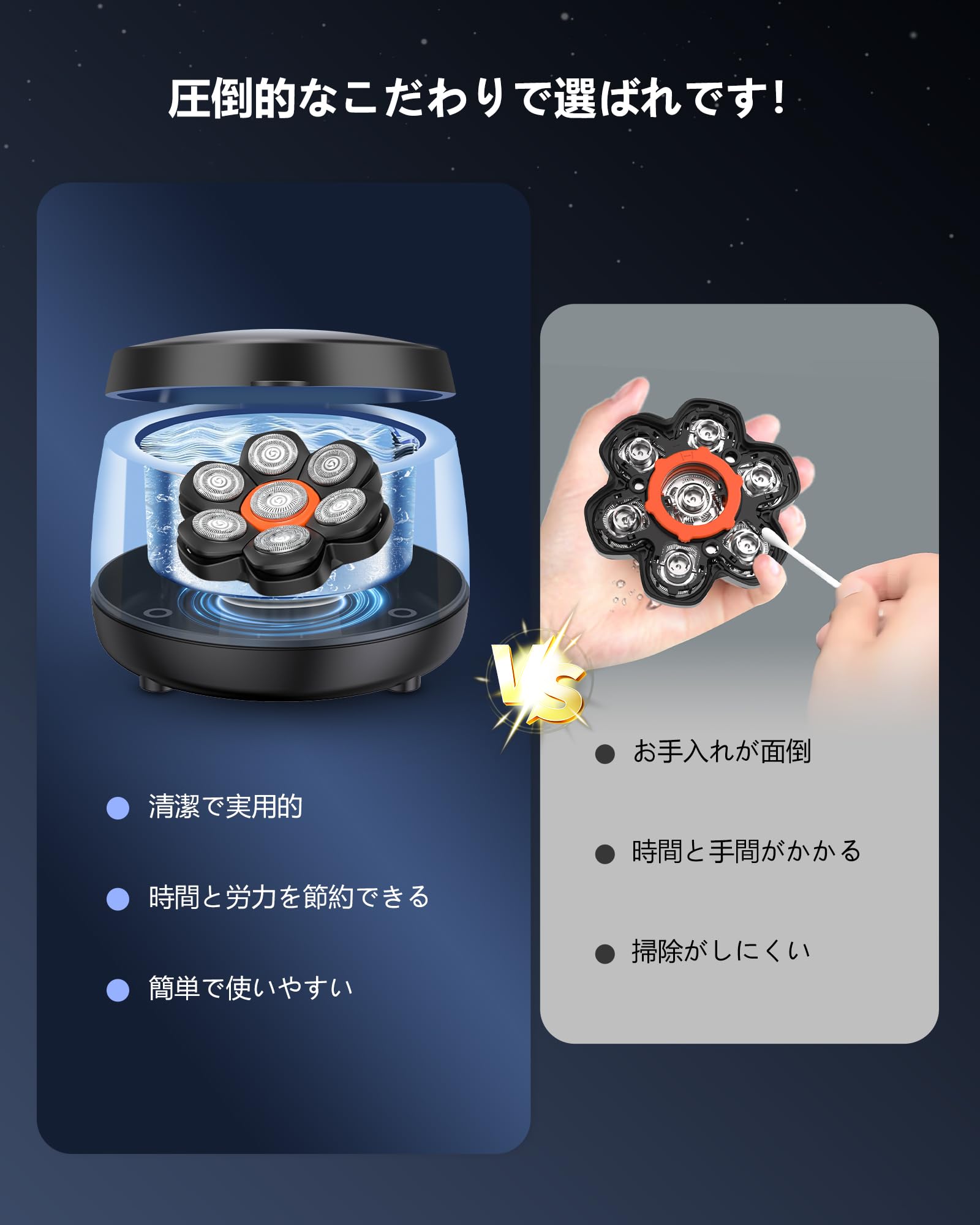 Amazon.co.jp: MAXGROOM 超音波洗浄機 シェーバー洗浄器センター 超
