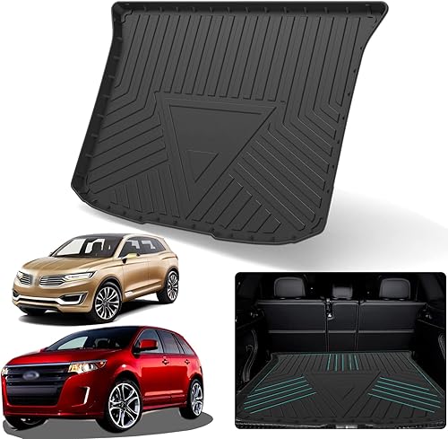 Elsetyler Revestimiento de carga para Edge - TPO Negro para Todo Clima de Servicio Pesado Impermeable Bandeja de Carga Trasera Alfombrilla