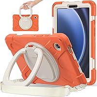 Vista 37 de Funda resistente para Galaxy Tab S10 Ultra 2024/S9 Ultra 2023/S8 Ultra 2022, funda híbrida resistente con soporte para S Pen, funda a prueba