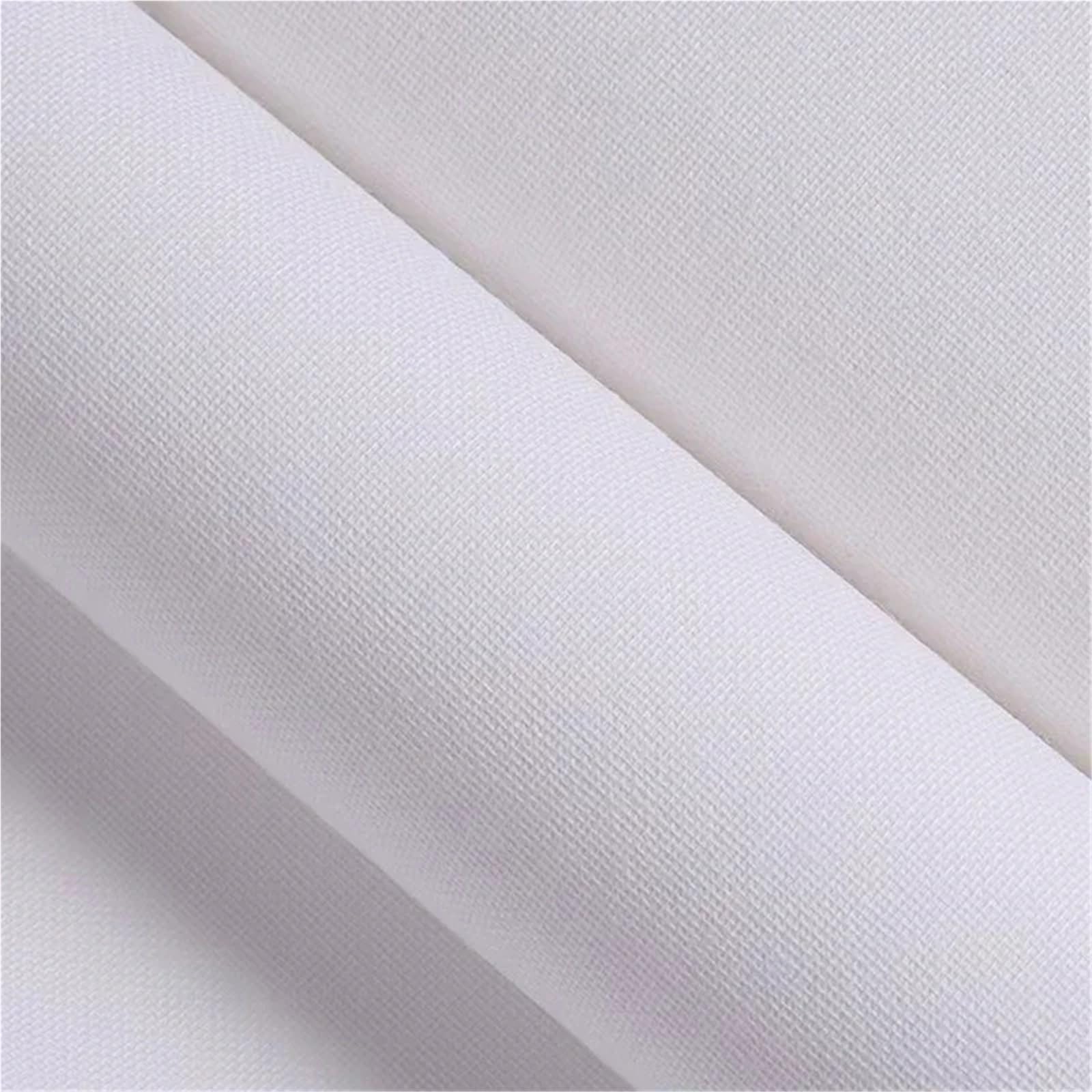 leinwand leinen 5 m Lange, weiße Baumwoll-Leinwandrolle, ideal for Anfänger, Übungsmalerei mit Öl- und Acrylfarben, umfangreiches Künstlerbedarf-Sortiment(0.37x5m)