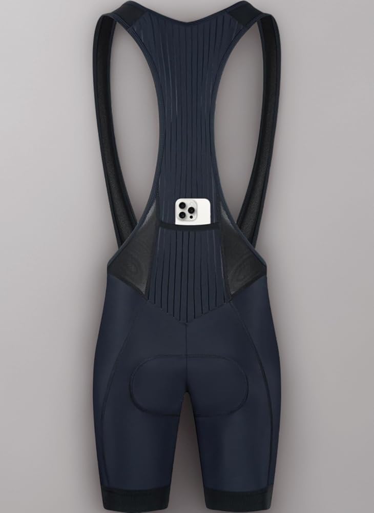 Pantaloncini Da Ciclismo Con Bretelle Uomini - Tessuto UPF50+, Asciugatura Rapida, Guanciale Lungo, Per Lunghe Pedalate - Foto 5