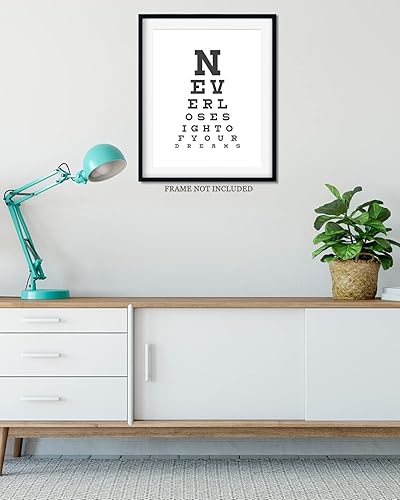 Miniatura 4 de Govivo Never Lose Sight Of Your Dreams - Impresión artística de pared con cita motivacional, impresión de decoración de pared, póster o lienzo para