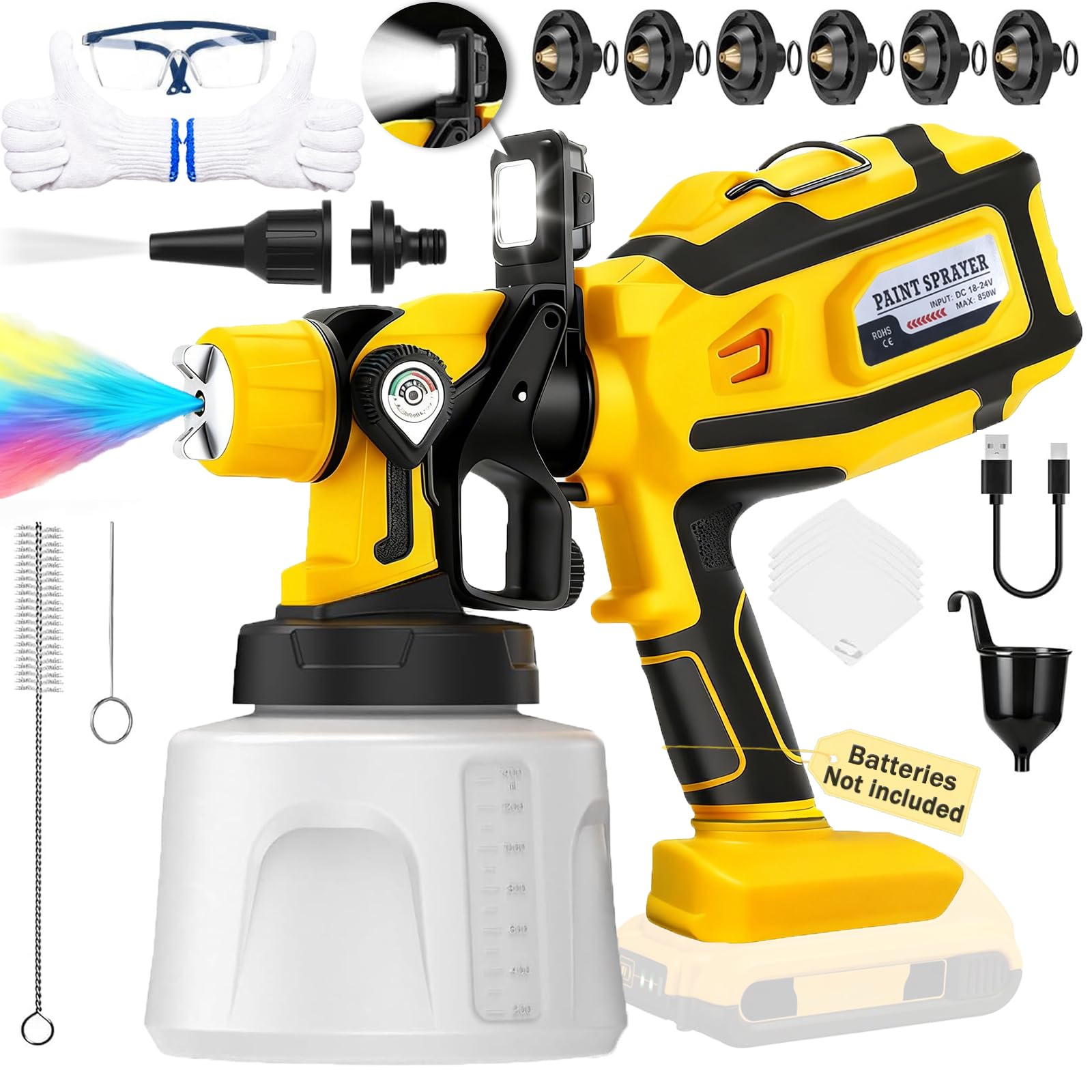 LIVIVISTA Cordless Paint Sprayer