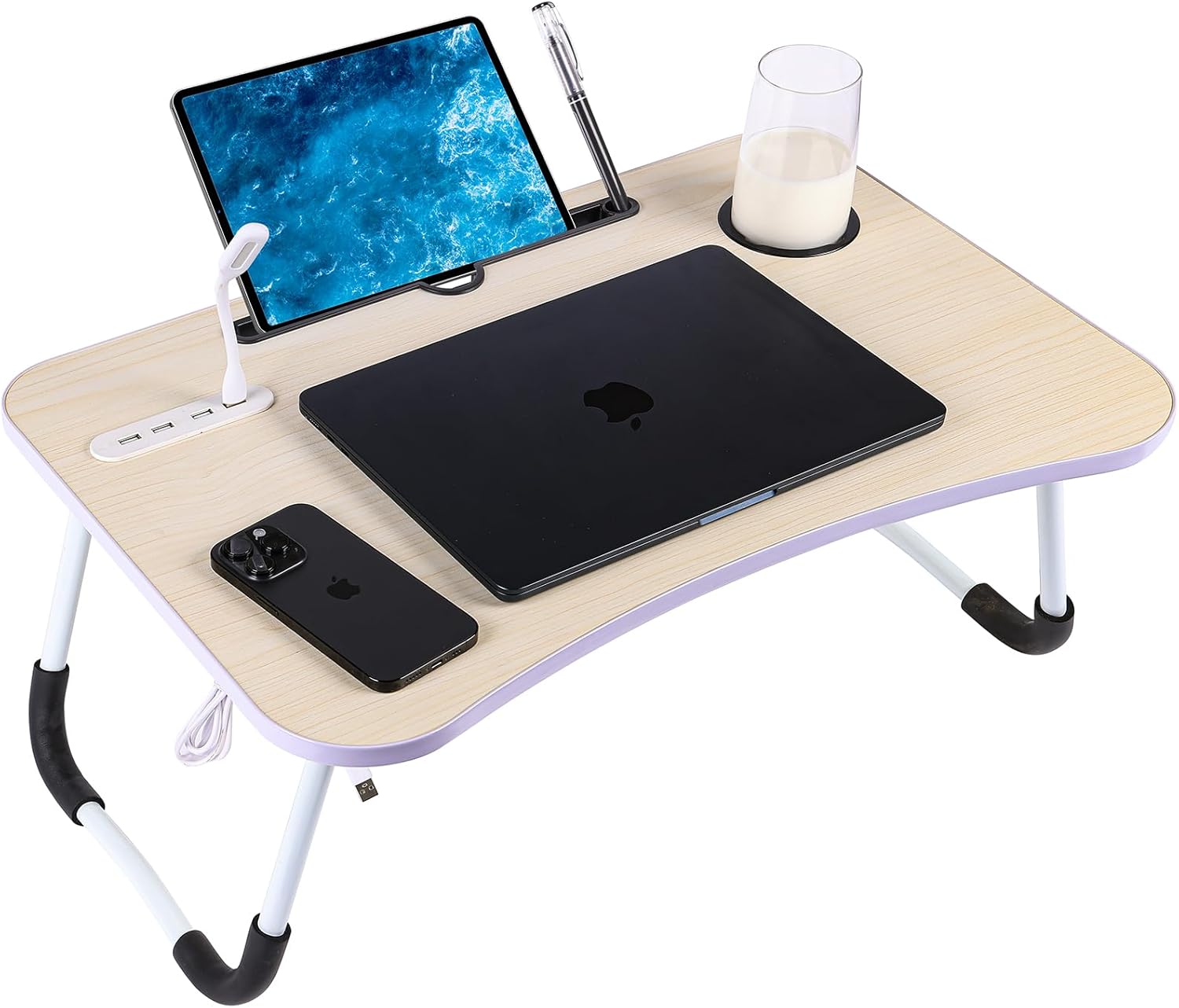 Laptop TableLaptop Desk for Bed, Foldable Bed Table for Laptop & Study