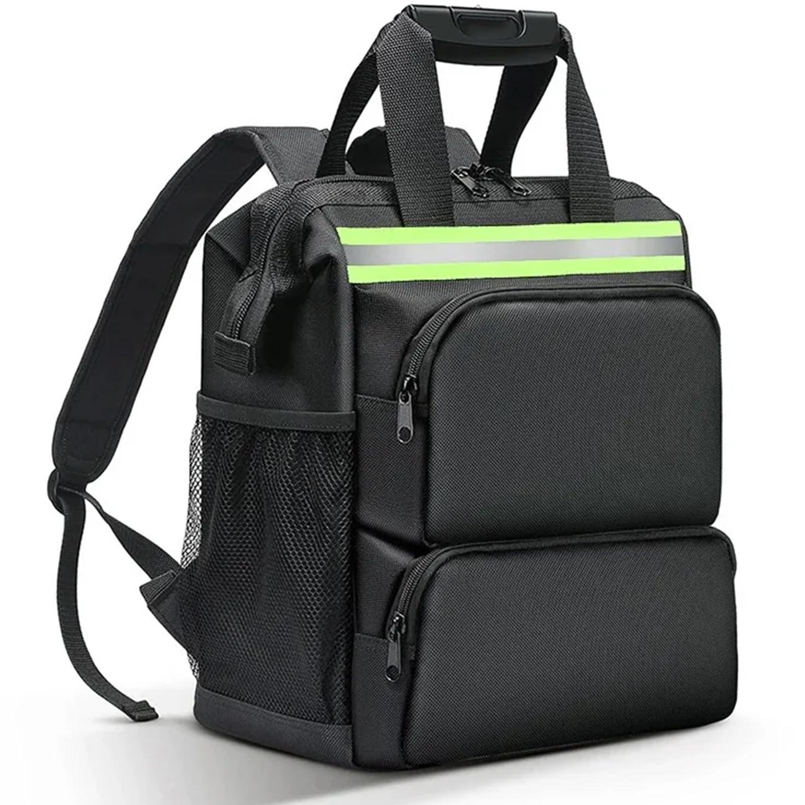 Pffiocix Light Strong, Large Capacity Electrician Tool Bag - Multiple Pockets For Organization - Easy Access And Storage - Ergonomic Backpack