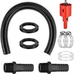 Kit De Tuyau De Raccordement Mural Pour Réservoir WC, 300 Mm - Neuf, Générique